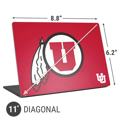 University of Utah Logo Universal Laptop 11in (8.8 x 6.2in) Skin